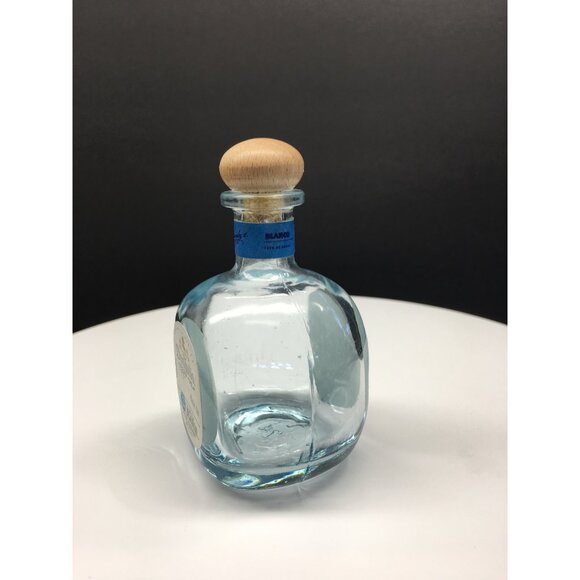 Don Julio Blanco Tequila Bottle Empty 50 mL Blue Round Glass with Wood Cork - Picture 3 of 12